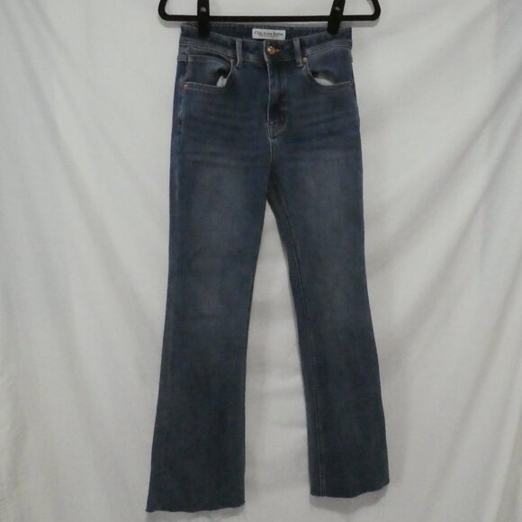 CHIC ANNA DENIM | size 27 | Classic Blue Flared Jeans - Picture 1 of 16